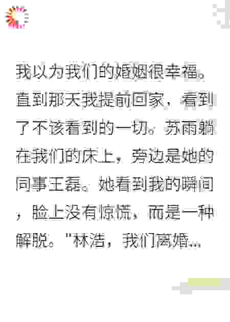 她为小三离婚，我让她得偿所愿