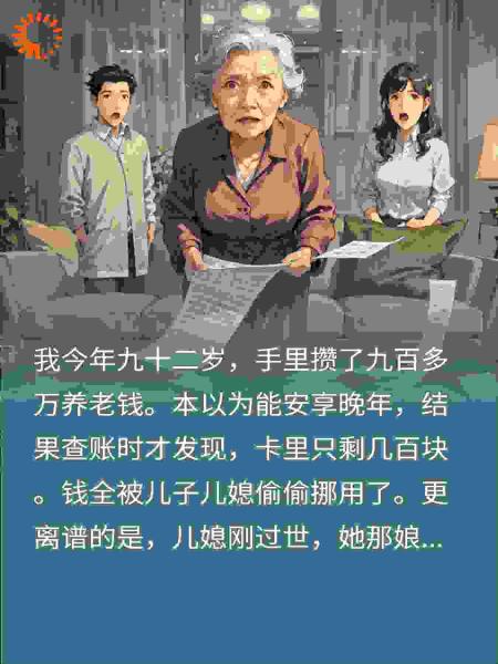 900万养老钱被掏空？我大义灭亲，让亲儿血债血偿