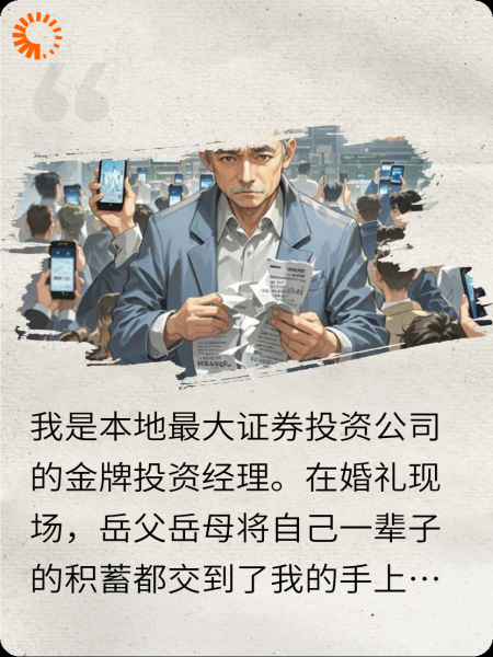 帮岳父投资黄金，我赔的倾家荡产