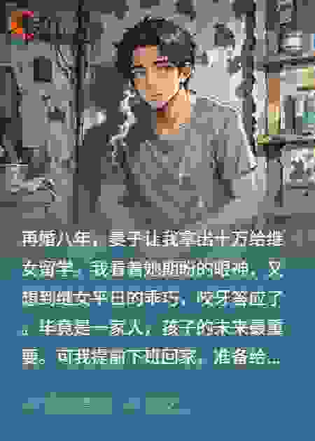 再婚八年，我被继女和妻子当成提款机