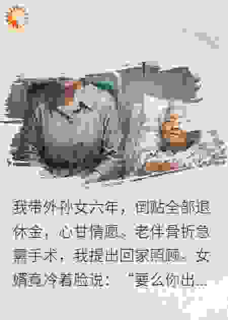 六年倒贴，老伴病危女婿逼我，我反击！