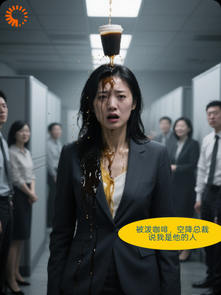 被泼咖啡，空降总裁说我是他的人