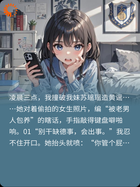 妹妹道德败坏，我劝阻后被妈打死