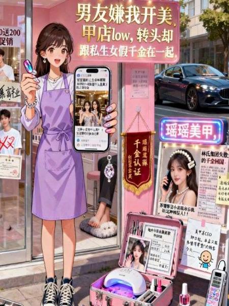 男友嫌我开美甲店low，转头却跟私生女假千金在一起