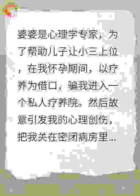 怀孕被婆婆送去疗养院，我杀疯了