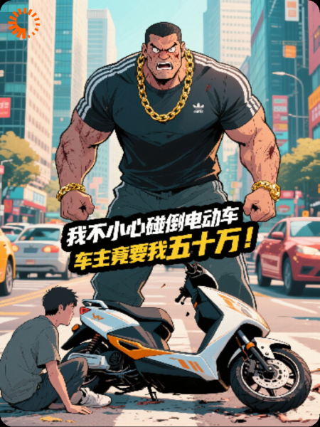 碰倒电动车，车主竟要我五十万！