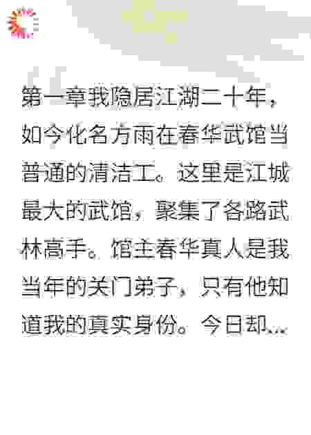 清洁工一出手震惊武林