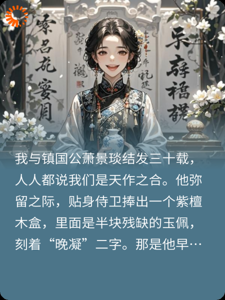 我拿了三十年侯府尊荣，换他一句心尖上的人是表妹