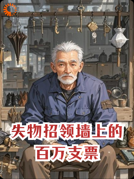 失物招领墙上的百万支票