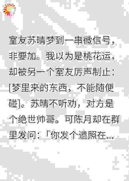 网恋男友是遗照